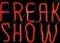 The Costume Center LED Neon Lighted Freak Show Halloween Wall Sign - 24" - Orange
